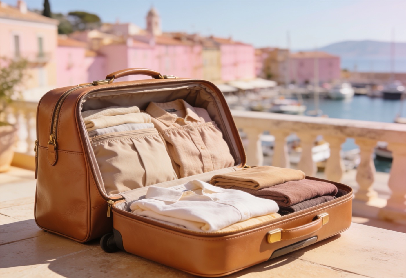 One carry-on, packed with intention — everything here will be worn.